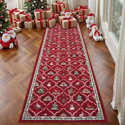Christmas Runner Rug Holiday Carpet Runner