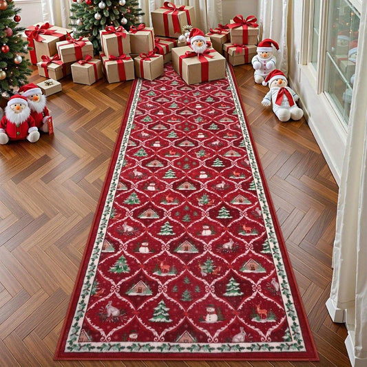 Christmas Runner Rug Holiday Carpet Runner