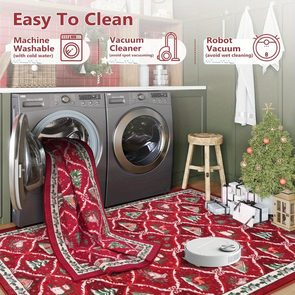 Christmas Runner Rug Holiday Carpet Runner