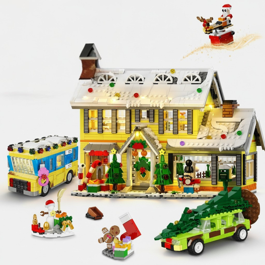 Christmas Village Building Set with Lights