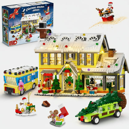 Christmas Village Building Set with Lights