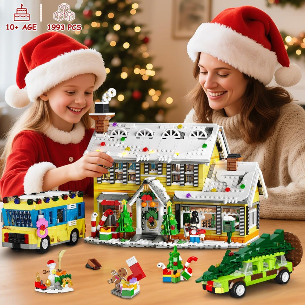 Christmas Village Building Set with Lights