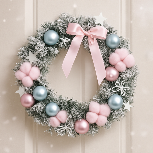 Christmas Wreath Circular Door Decoration