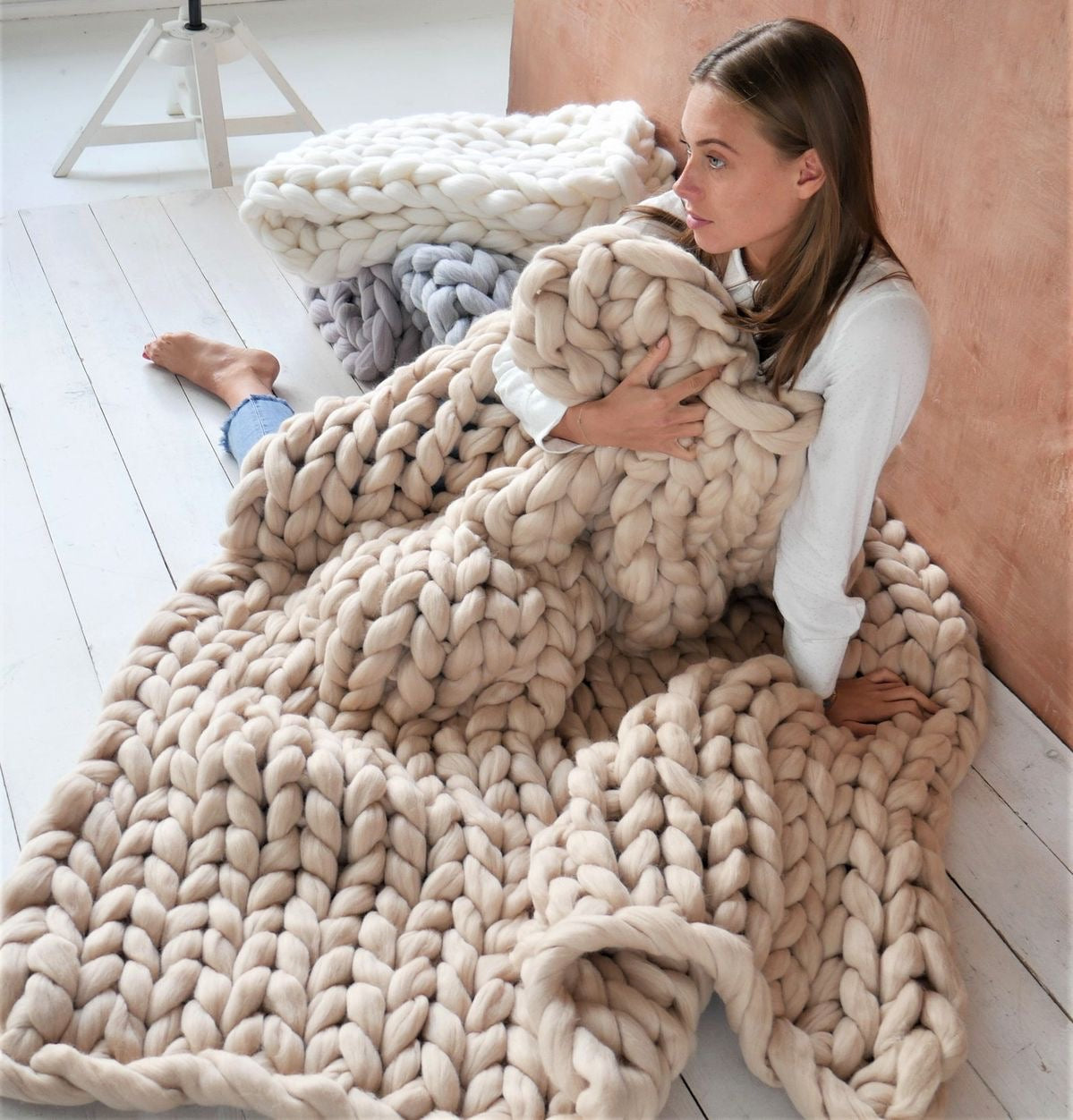 Merino Wool Blanket Throw