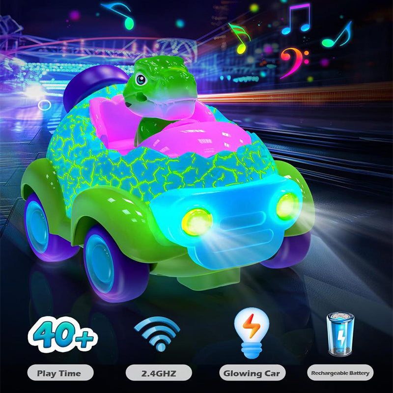 Dinosaur Remote Control Car RC Rechargeable with Light and Music