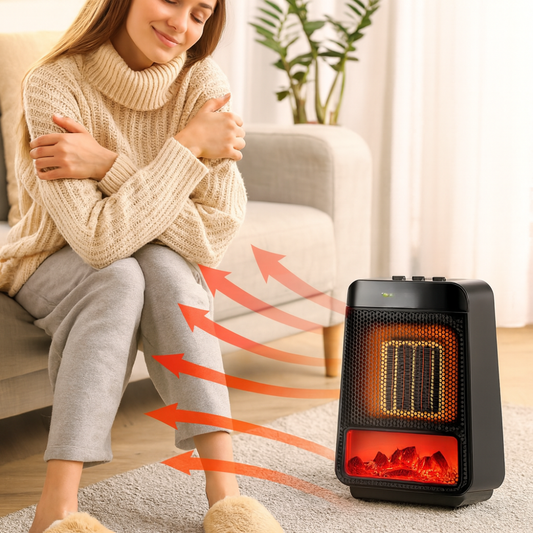 Electric Room Heater Compact Adjustable Heater Energy Efficient