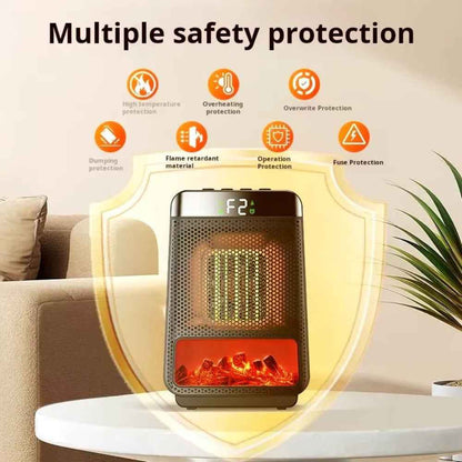 Electric Room Heater Compact Adjustable Heater Energy Efficient