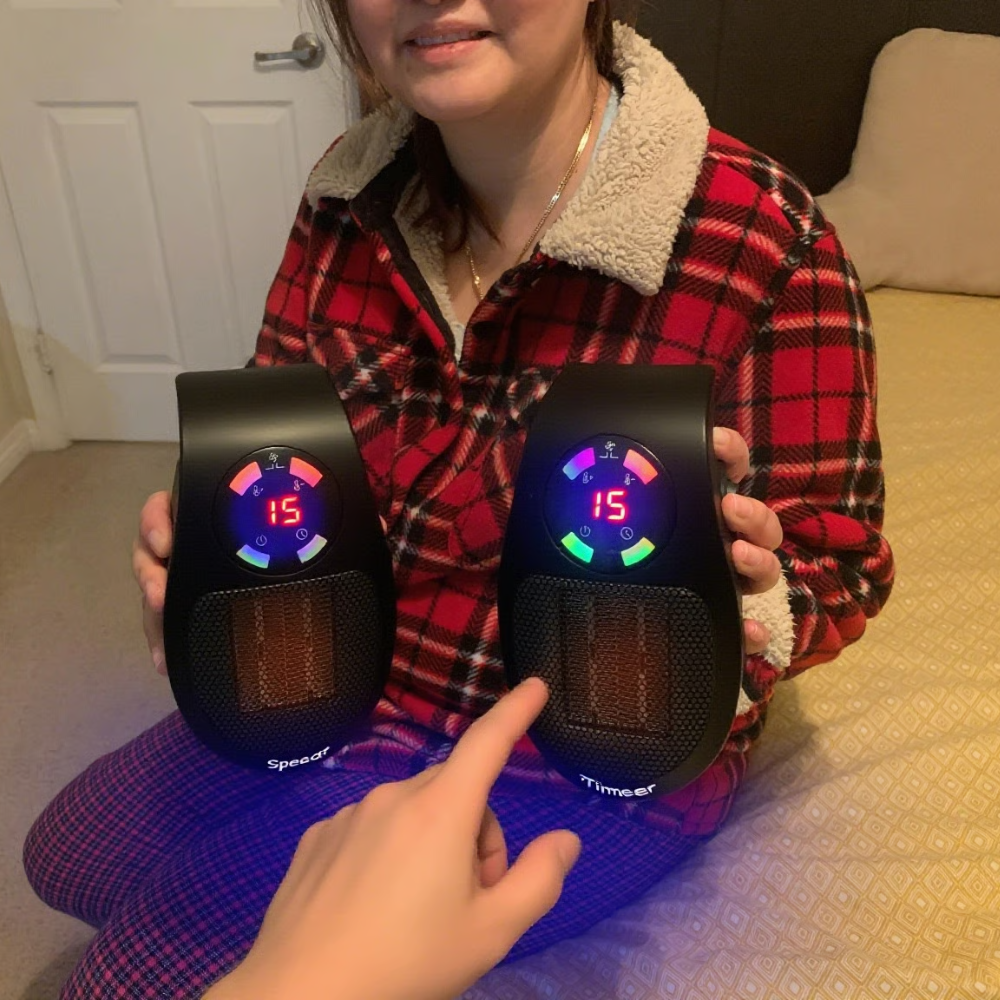 Electric Space Heater with Digital Thermostat Energy Saver