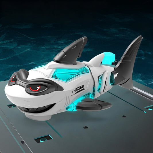 Electric Mechanical Shark Toy with Light and Music