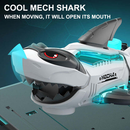 Electric Mechanical Shark Toy with Light and Music