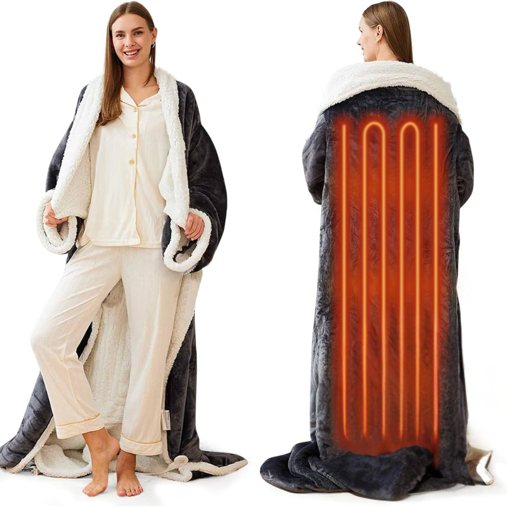 Heated Electric Blanket Sleeves with Temperature Control