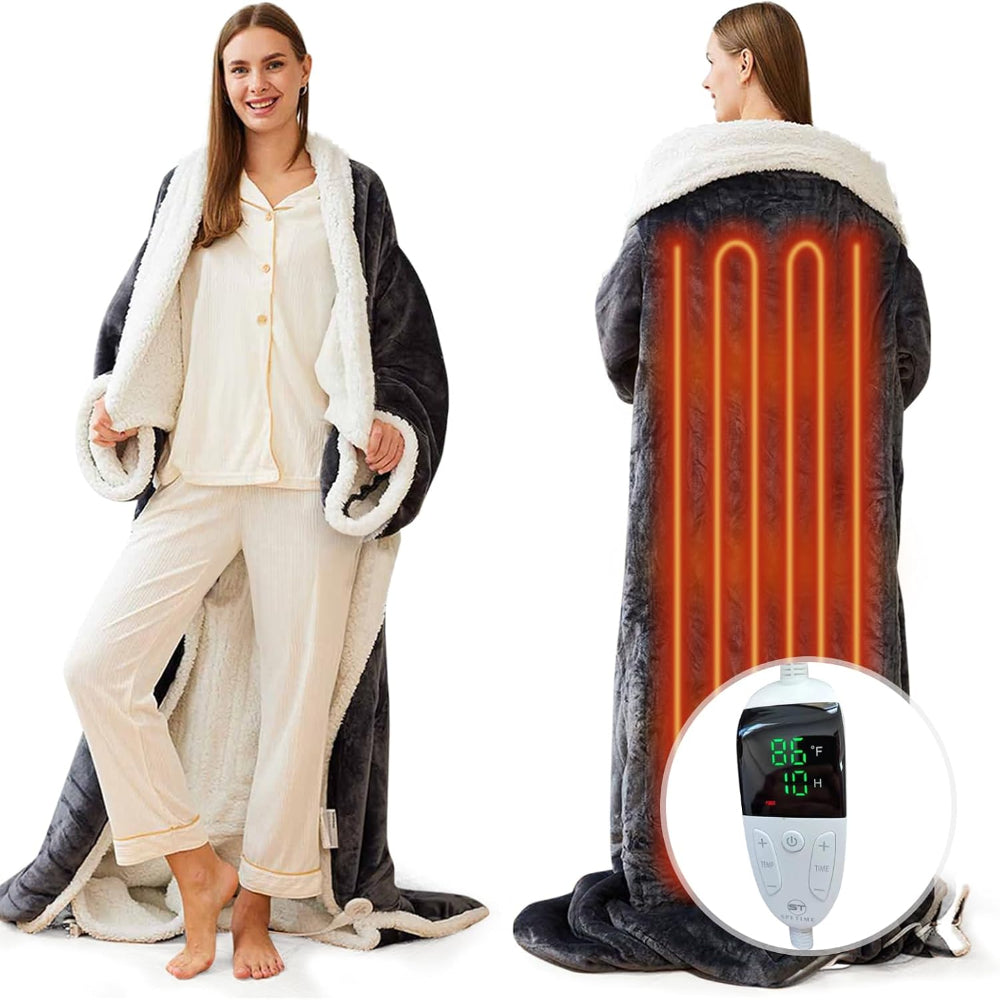 Heated Electric Blanket Sleeves with Temperature Control