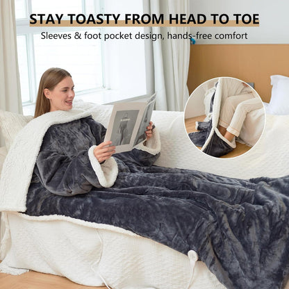 Heated Electric Blanket Sleeves with Temperature Control