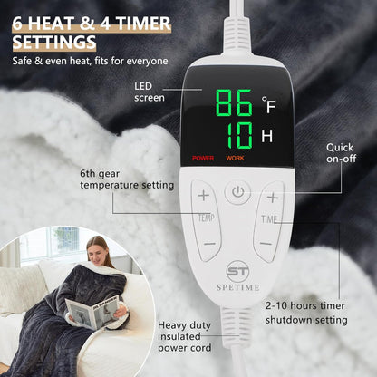 Heated Electric Blanket Sleeves with Temperature Control
