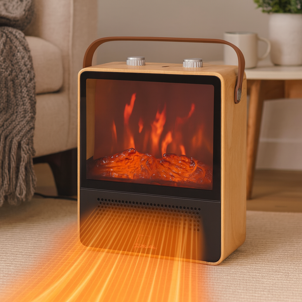 Electric Fireplace Heater Flame Effect