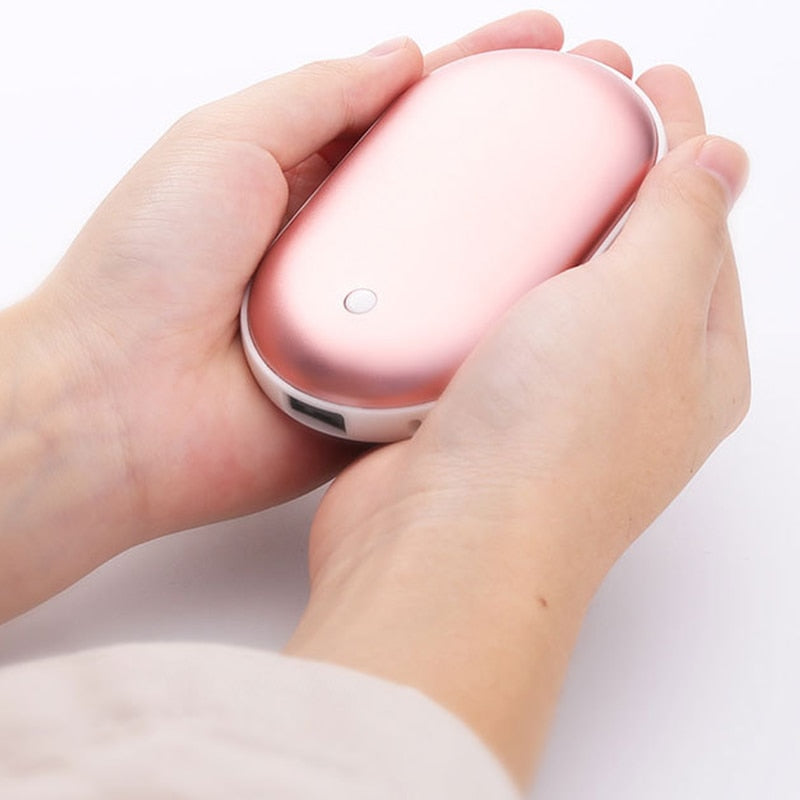 Rechargeable Hand Warmer Power Bank Charger Portable Device