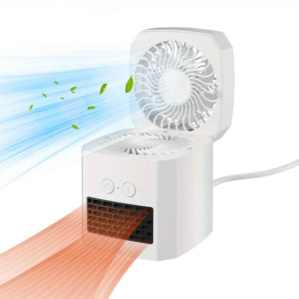 Desktop Electric Heater Fan Combo Unit