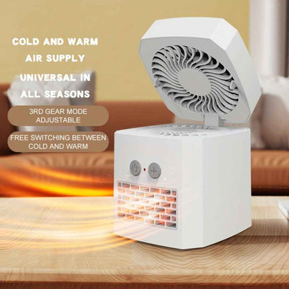 Desktop Electric Heater Fan Combo Unit