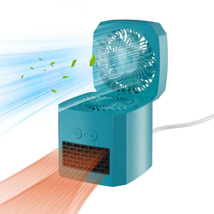 Desktop Electric Heater Fan Combo Unit