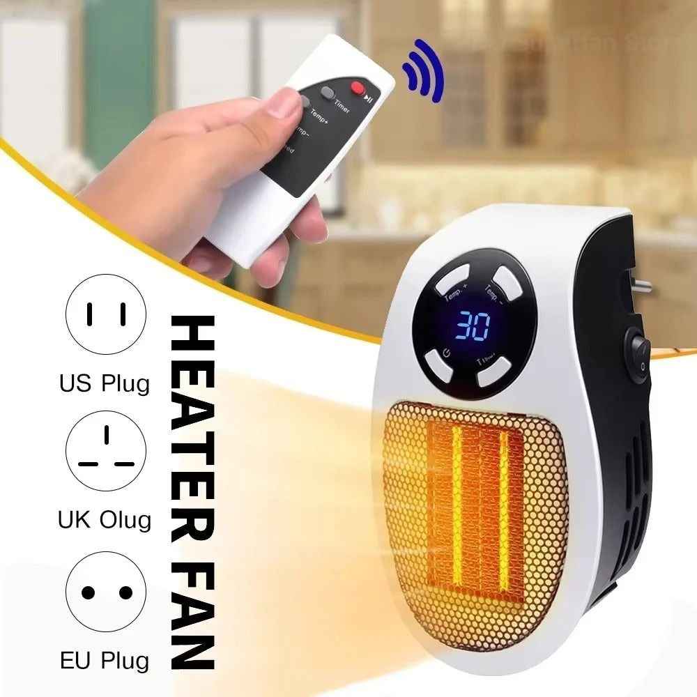 Mini Electric Wall Heater with Remote Control