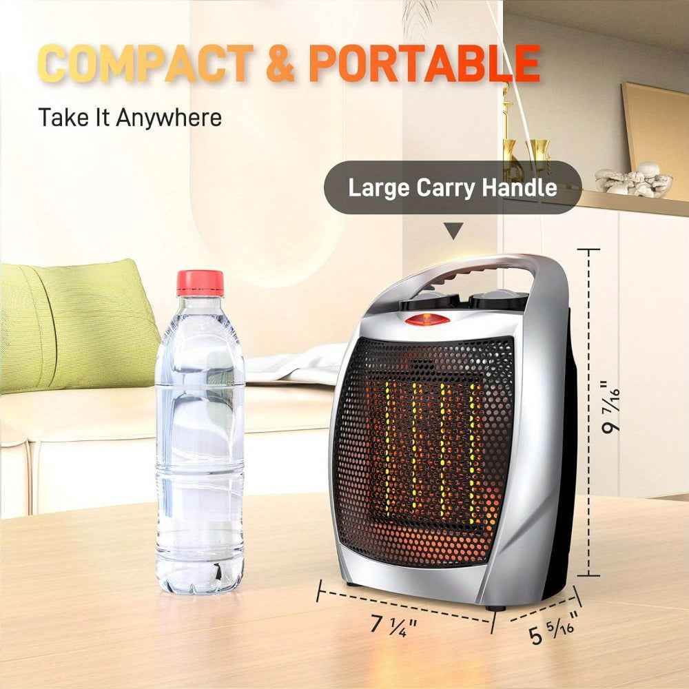 Indoor Space Heater with Temperature Sensor Thermostat