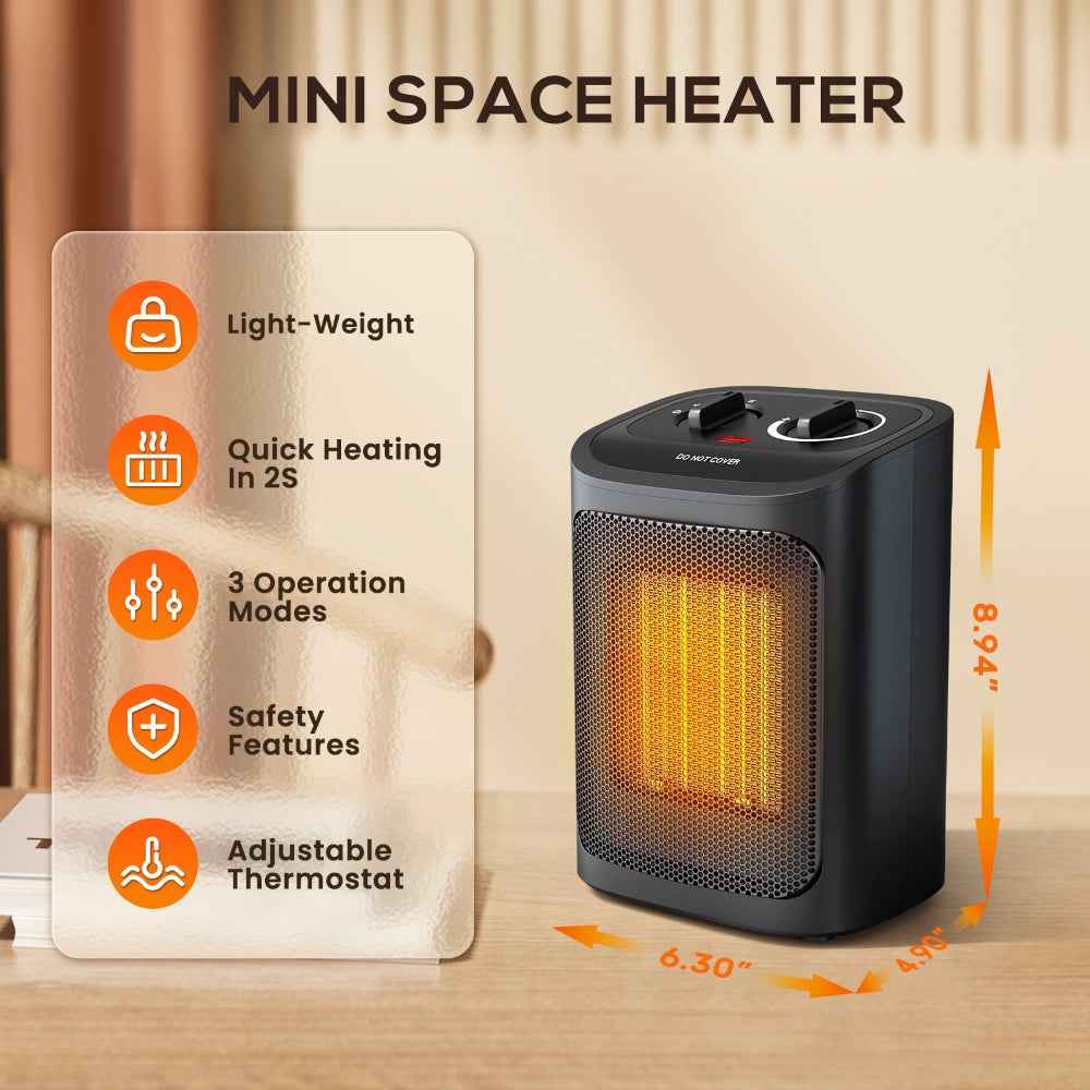 Electric Space Heater Portable Heater Fan Heater Radiant Heater