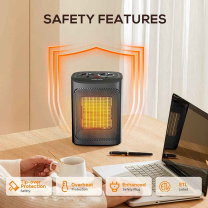 Electric Space Heater Portable Heater Fan Heater Radiant Heater