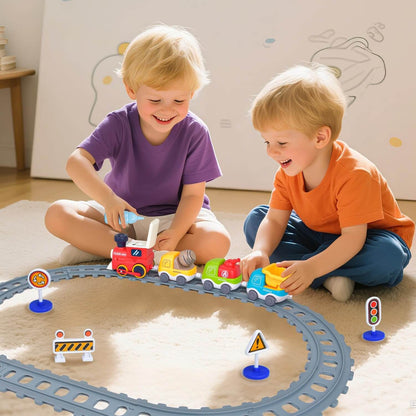 Electric Train Set with Track and Sound Effects