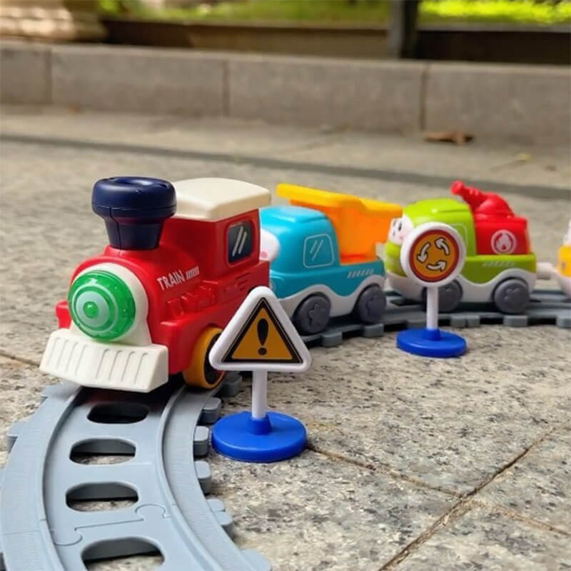 Electric Train Set with Track and Sound Effects