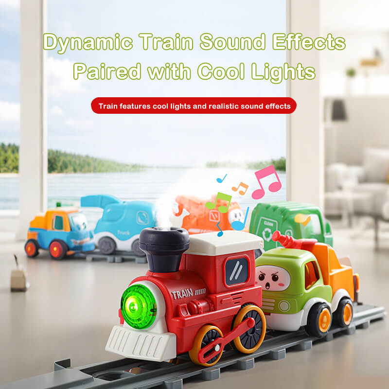 Electric Train Set with Track and Sound Effects