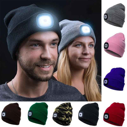 Rechargeable LED Beanie Hat