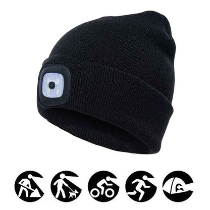 Rechargeable LED Beanie Hat