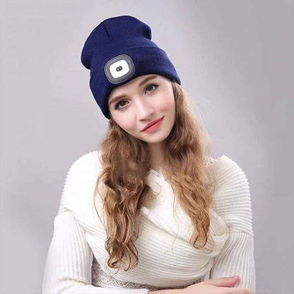 Rechargeable LED Beanie Hat