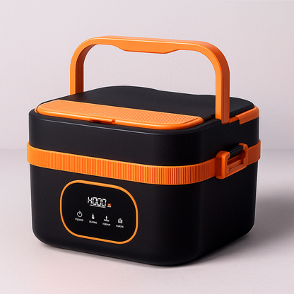 Self-Heating Stainless Steel Lunch Box Food Warmer Portable
