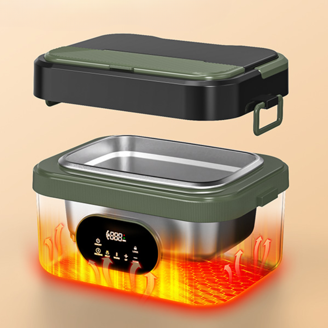 Self-Heating Stainless Steel Lunch Box Food Warmer Portable