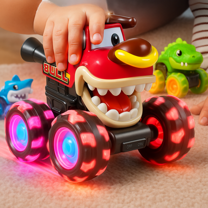 Monster Truck Toy Light Up Cars Set