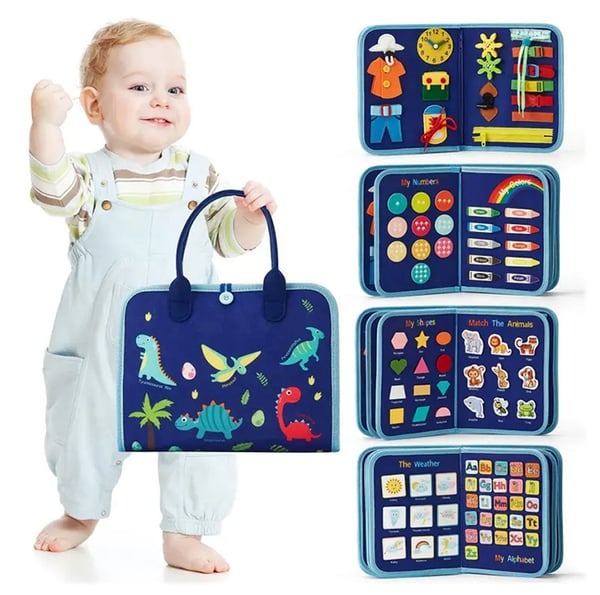 Montessori Activity Book Felt Busy Book for Toddlers Preschoolers