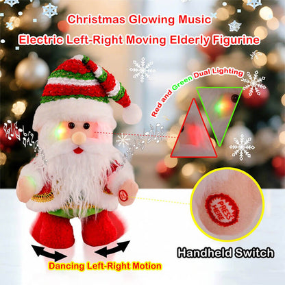 Santa Plush Toy Doll LED Light Decoration