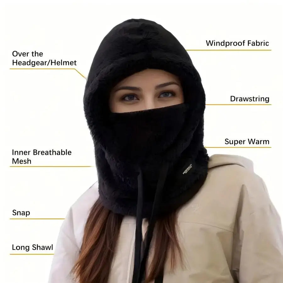 Balaclava Face Mask Windproof Neck Gaiter for Skiing and Motorcycling