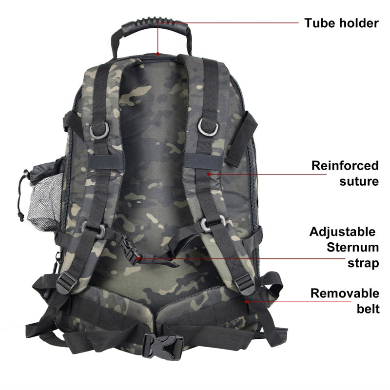 Tactical Backpack 60L Expandable Waterproof Rucksack