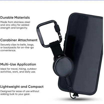 Retractable Phone Security Holder Anti-Theft Clip Mount