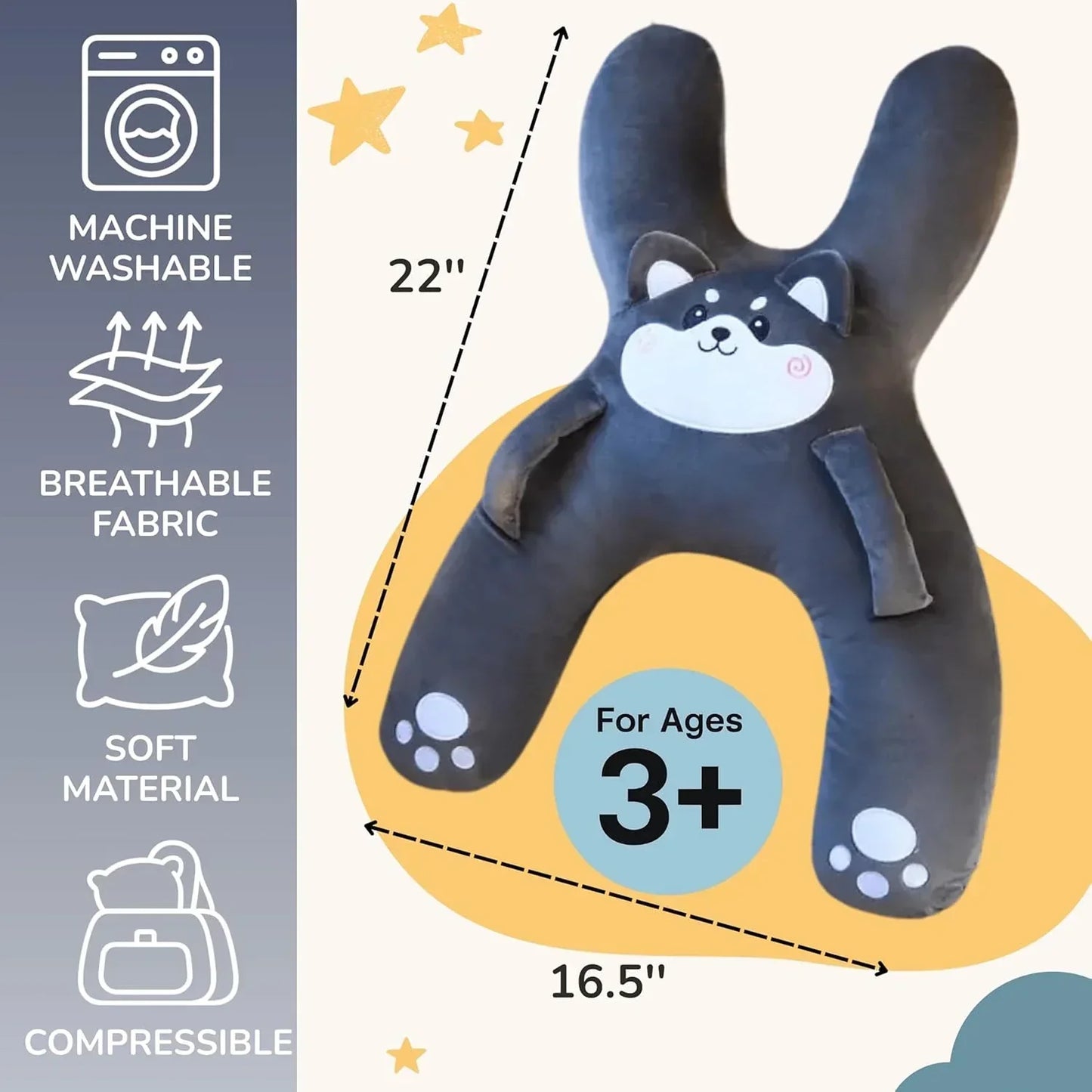 Car Headrest Lumbar Support Pillow for Children