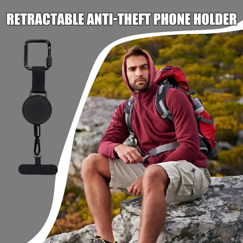 Retractable Phone Security Holder Anti-Theft Clip Mount