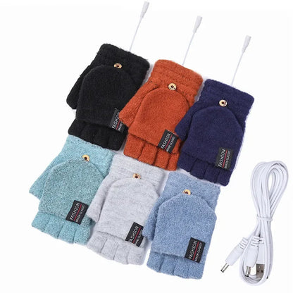 USB Heated Gloves for Hand Warmth