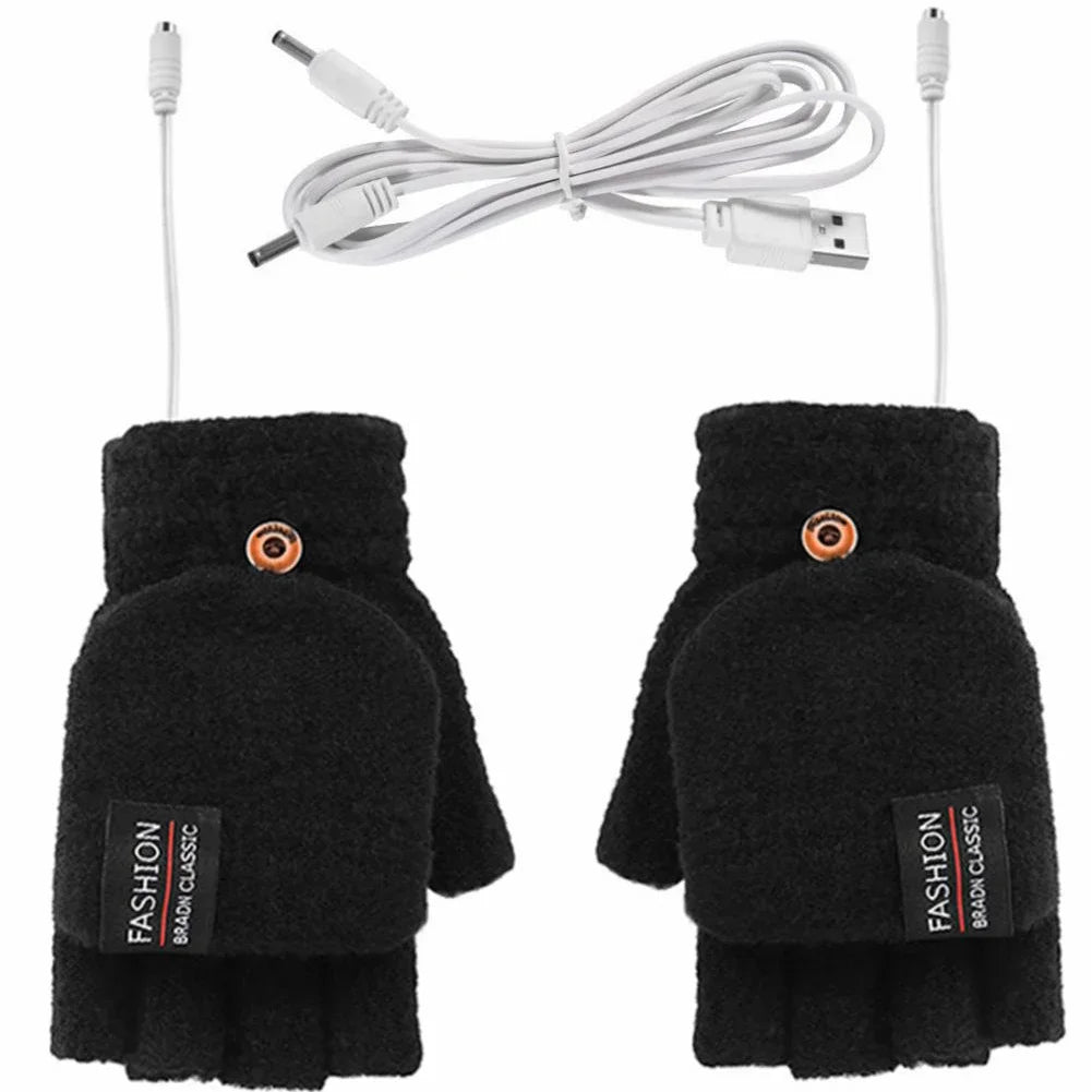 USB Heated Gloves for Hand Warmth