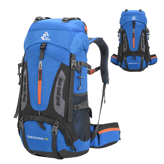 Hiking Backpack 60L Trekking Pack Ergonomic Design