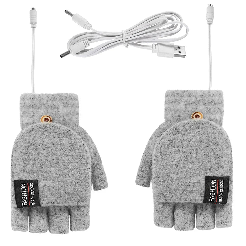 USB Heated Gloves for Hand Warmth