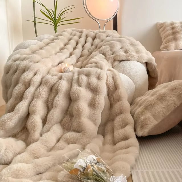 Faux Fur Throw Blanket