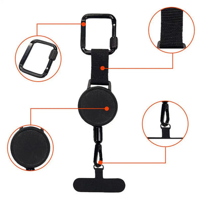 Retractable Phone Security Holder Anti-Theft Clip Mount