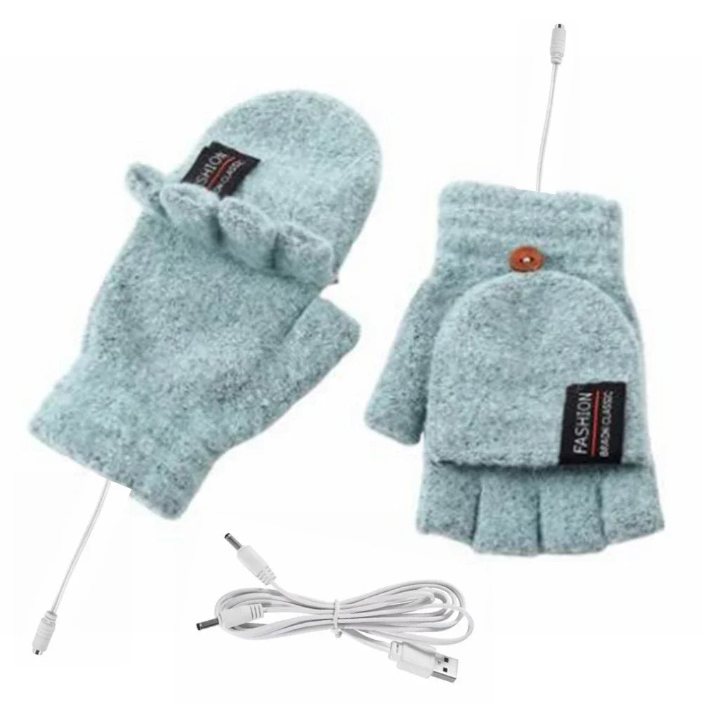 USB Heated Gloves for Hand Warmth